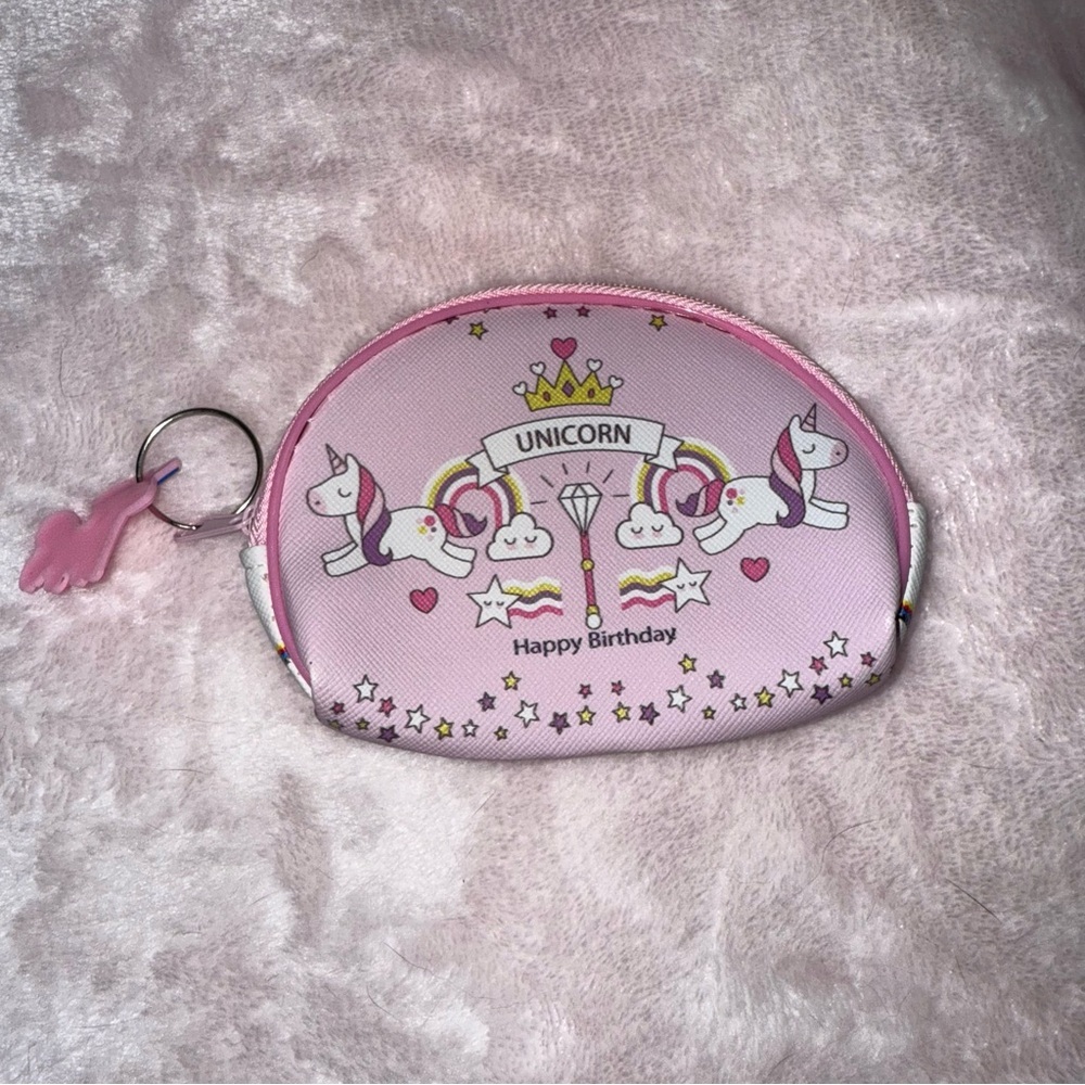 ✨✨5/$10✨✨ Unicorn Wallet Mini Coin Purse Backpack Bag Pendant Keychain New